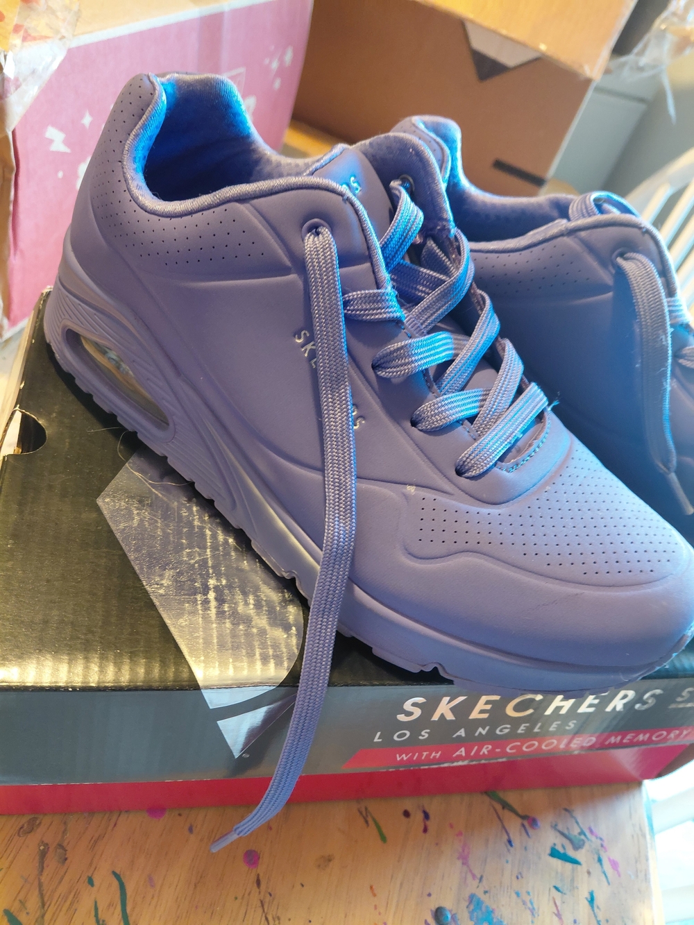 Skechers Women's Lavender Athletic Sneaker